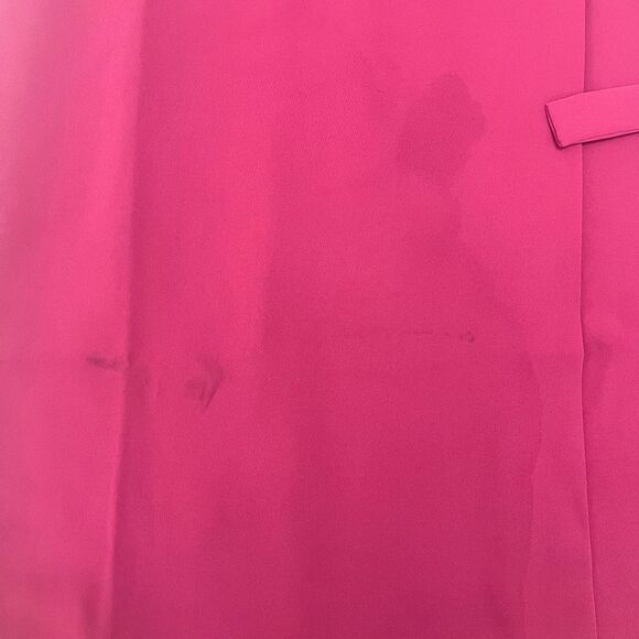 Ann Taylor Magenta Tie Waist Sleeveless Faux wrap Sheath Dress Size 6 NWT - Picture 13 of 16